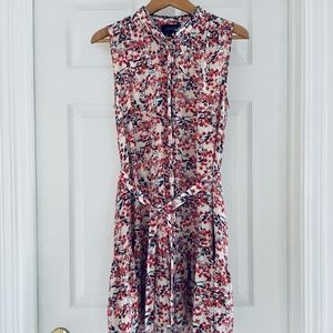 Saloni Ruffled Mini Dress - Size 6, 100% Silk